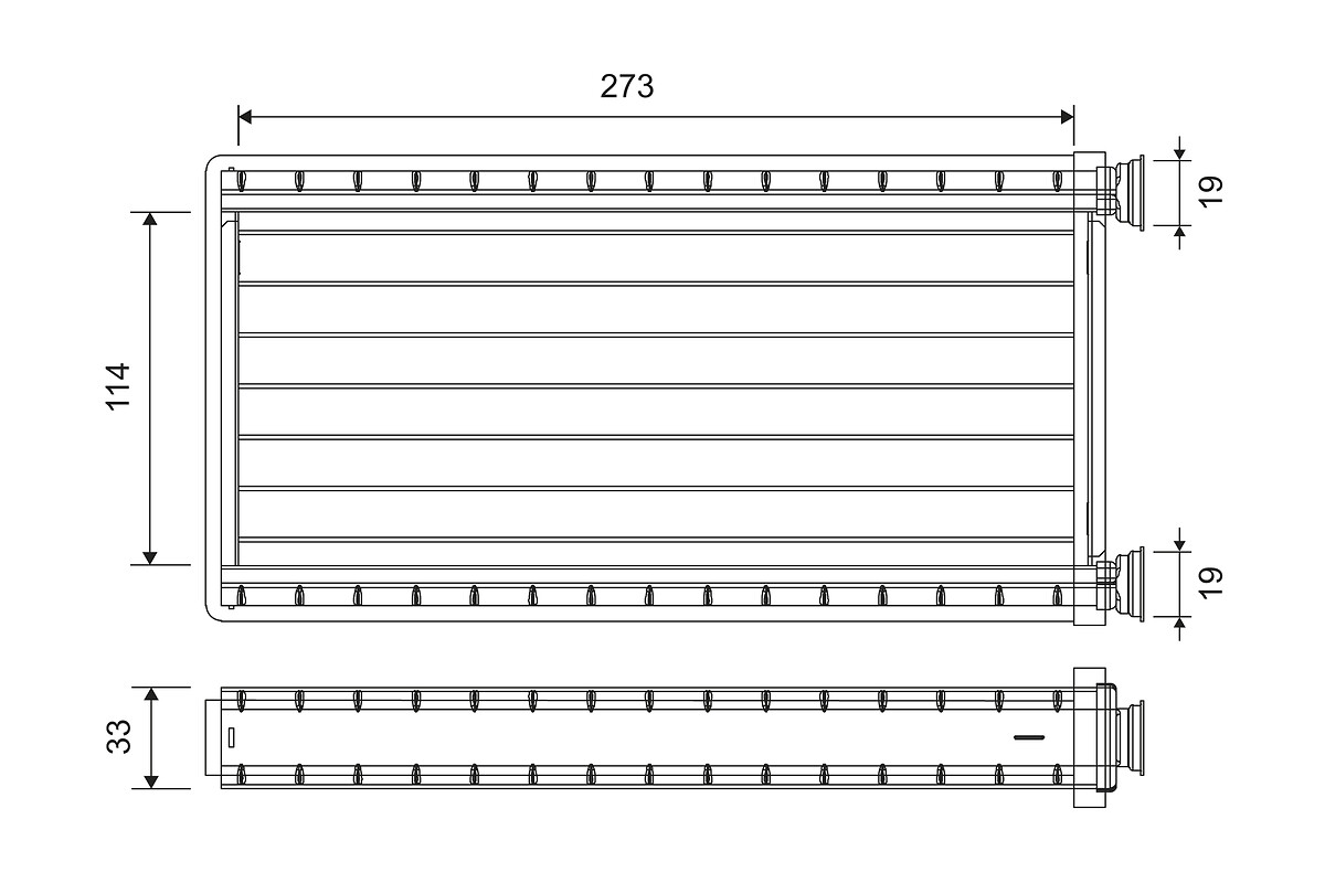 Heat Exchanger, interior heating - 811556 VALEO